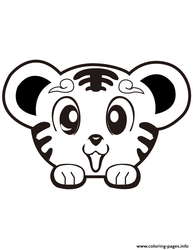 Coloring Pages Baby Tigers Home Print Super Cute Tiger Pictures