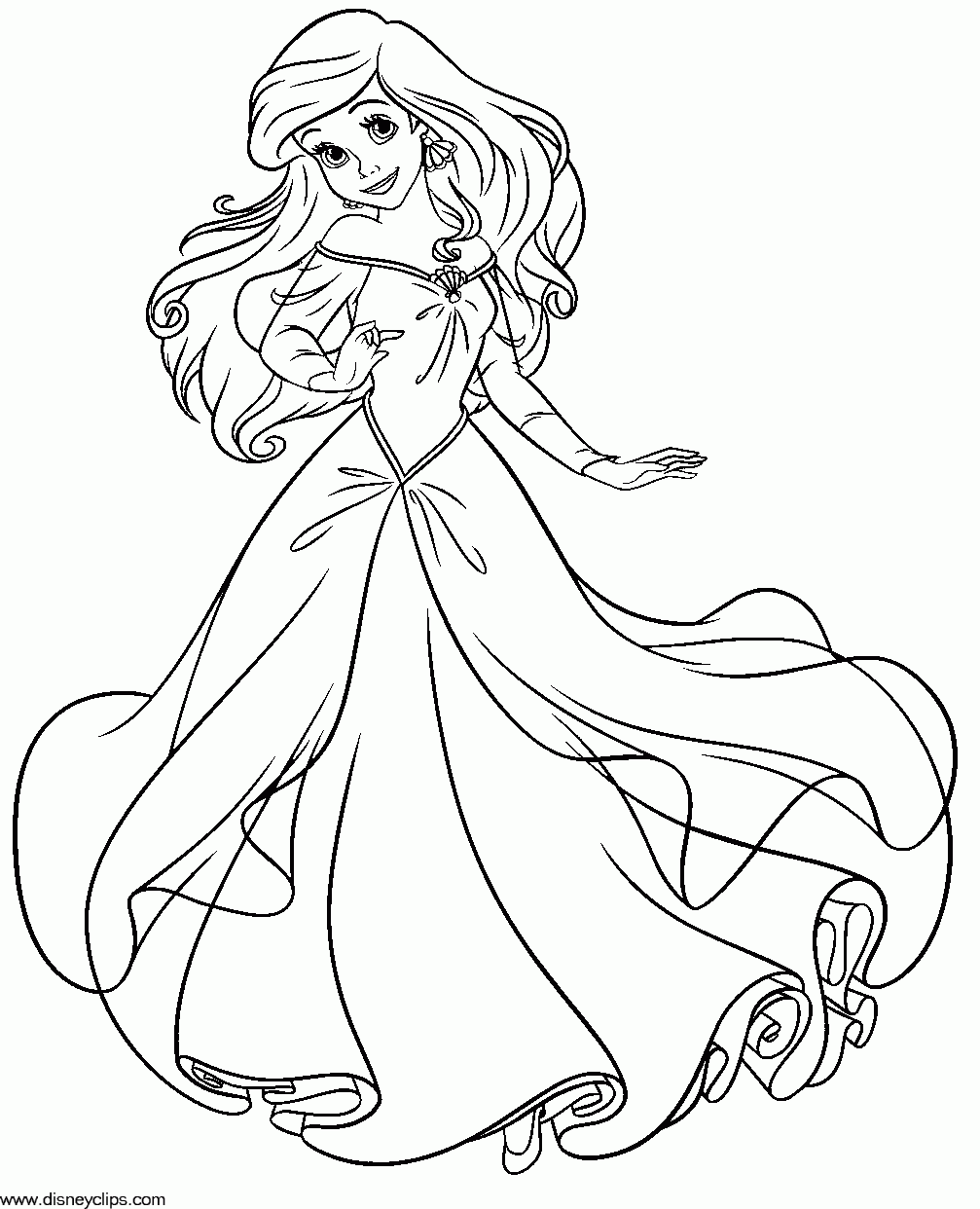 Related Little Mermaid Coloring Pages item-10591, Little Mermaid ...