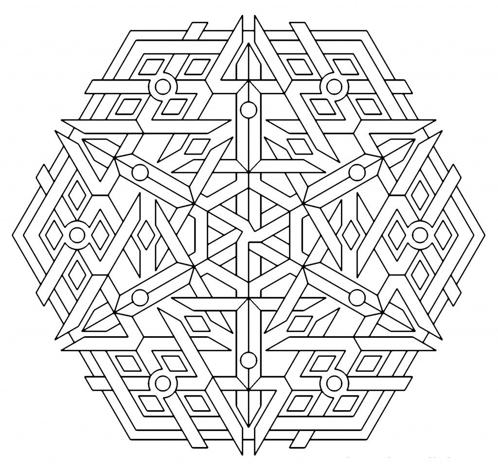 10 Pics of Free Geometric Coloring Pages - Geometric Mandala ...