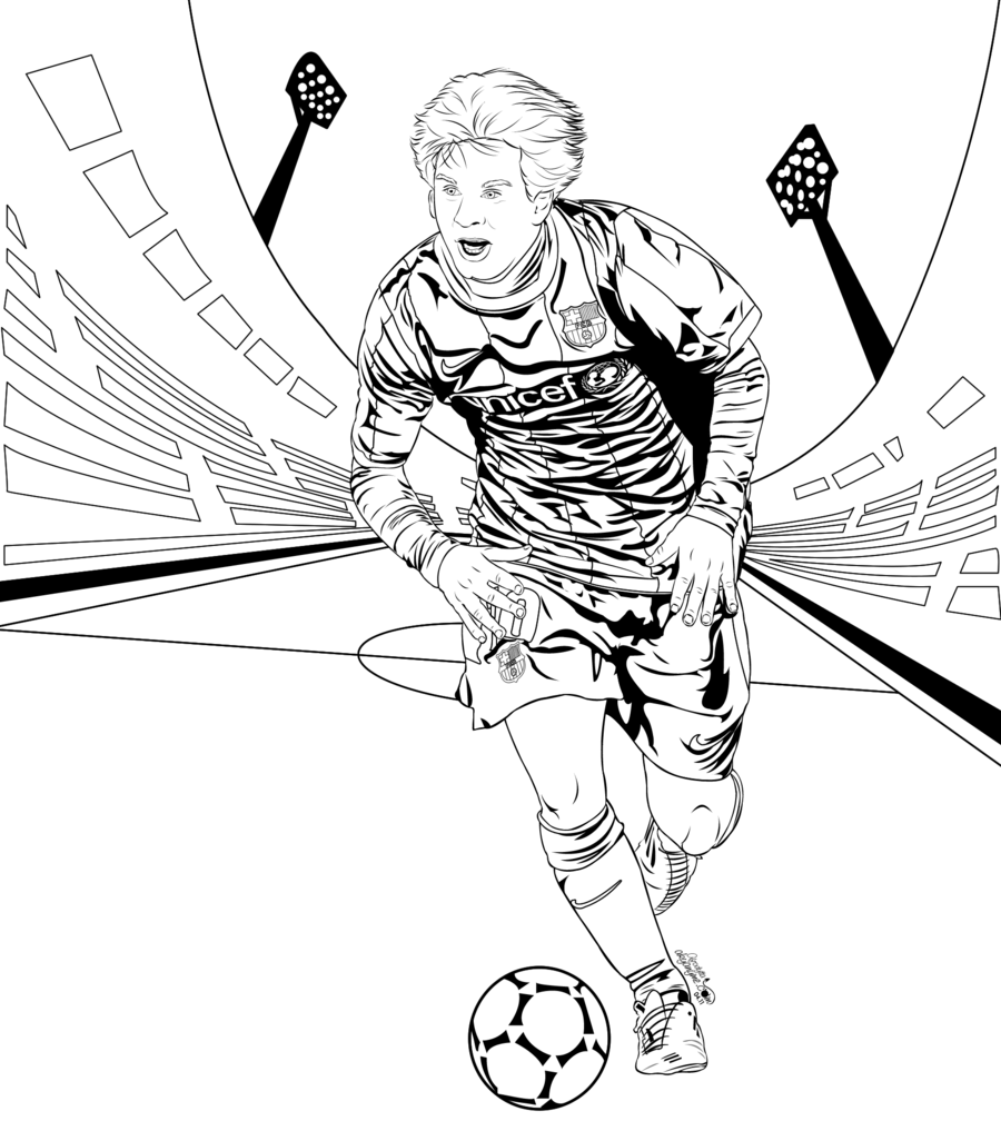 Coloring Pages Of Lionel Messi - Kids Coloring Pages