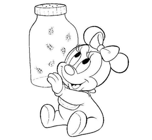 Baby minnie and bug disney coloring pages - Baby Coloring Pages ...