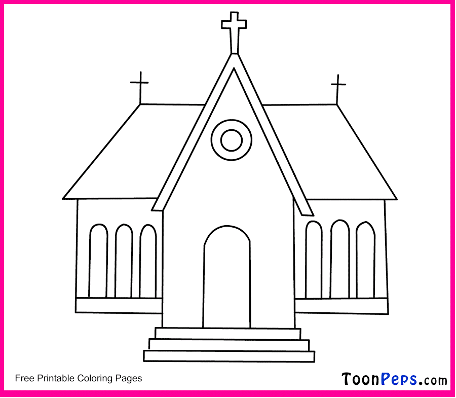 Free Printable Church Coloring Pages For Kids Coloring Pages