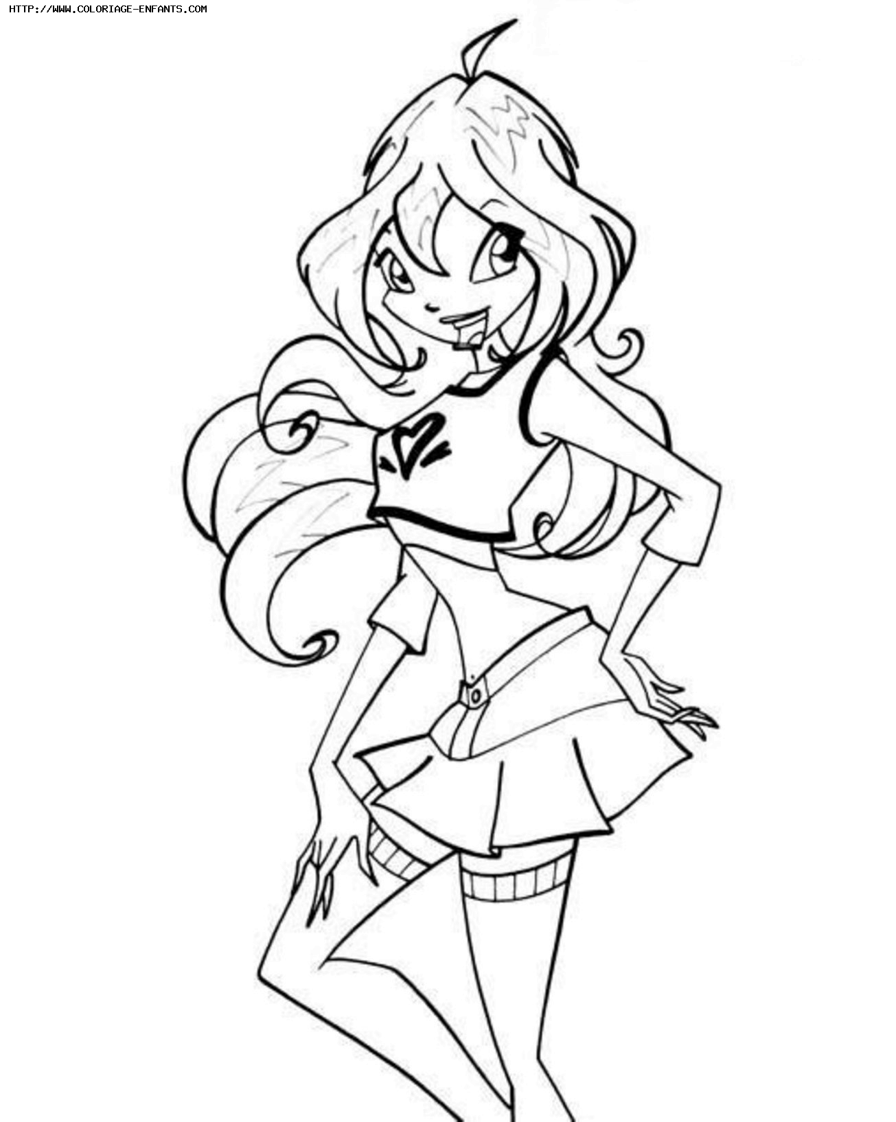 Winx Club coloring pages 9 / Winx Club / Kids printables coloring ...