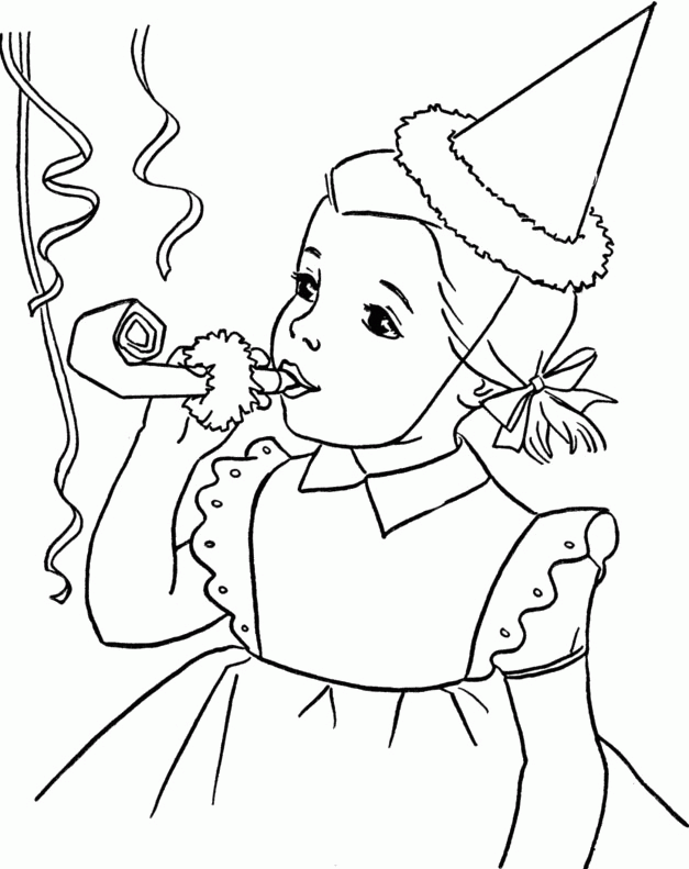 Blow The Trumpet In Anniversary Events Coloring Pages - Birthday ...