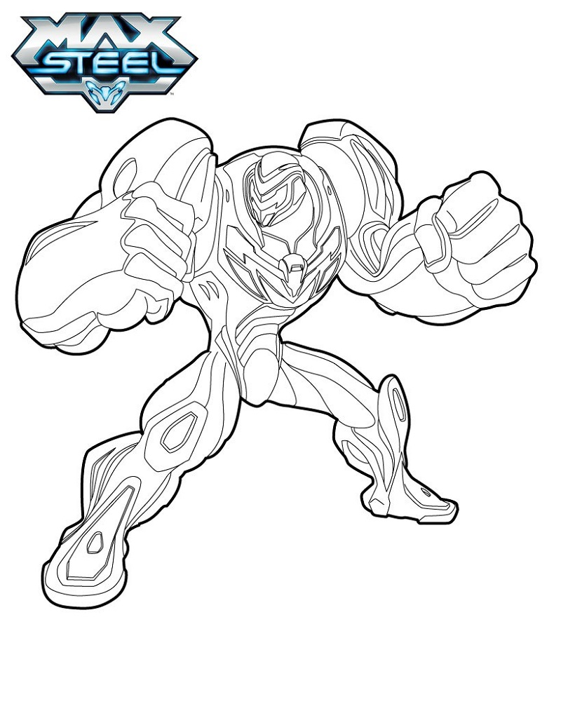 Max Steel Coloring Pages for Boys | Educative Printable | Coloring ...