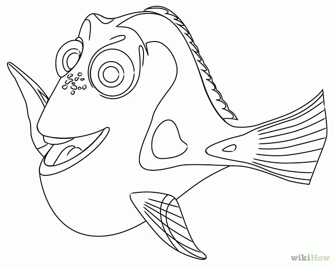 Finding Dory Coloring Page - Coloring Home