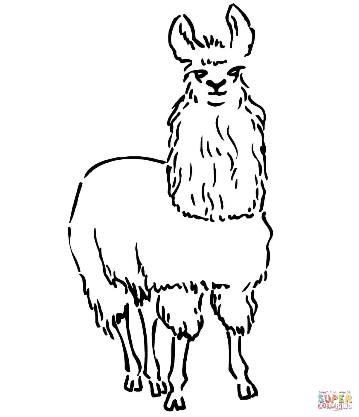 Llama coloring pages | Free Coloring Pages