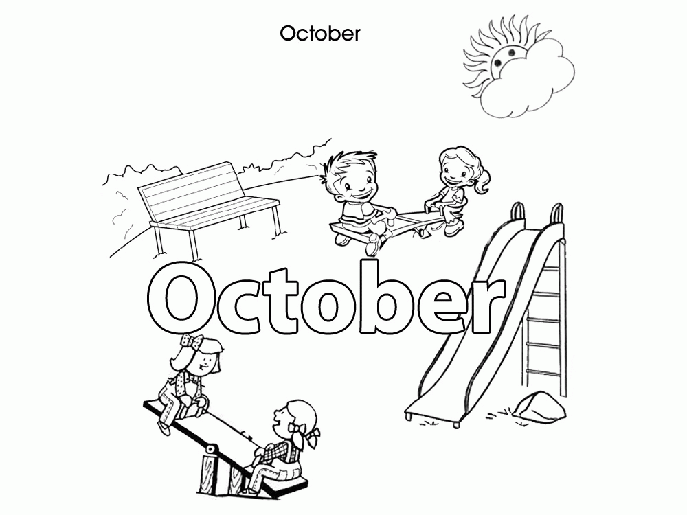 name of the months coloring pages - photo #29