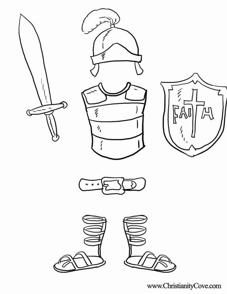 Armor Of God Coloring Pages - fablesfromthefriends.com