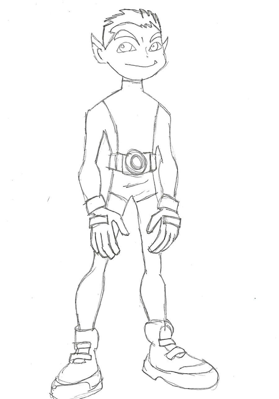 Beast Boy Coloring Pages Coloring Home