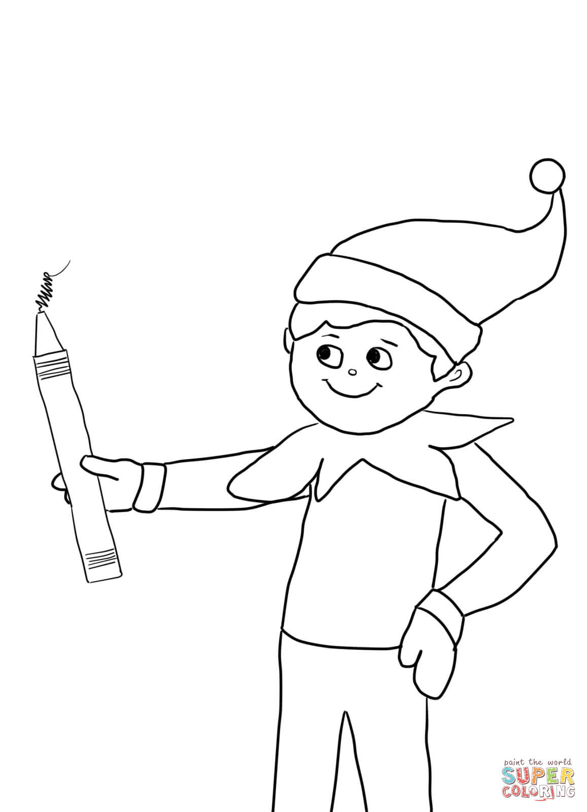 13 Pics of Real Elf On The Shelf Coloring Pages - Elf On the Shelf ...