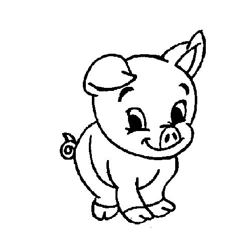 Cute Baby Pig Coloring Pages - Pig cartoon coloring pages | Cute baby pigs, Cute  pigs, Pig cartoon