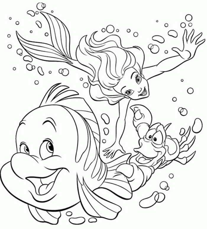 Amazing of Best Coloring Pages The Little Mermaid By Litt #1172