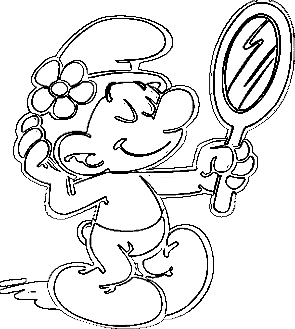 Smurf Christmas Coloring Pages - Coloring Home