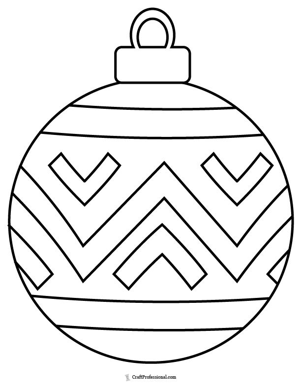 18 Christmas Ornament Coloring Pages