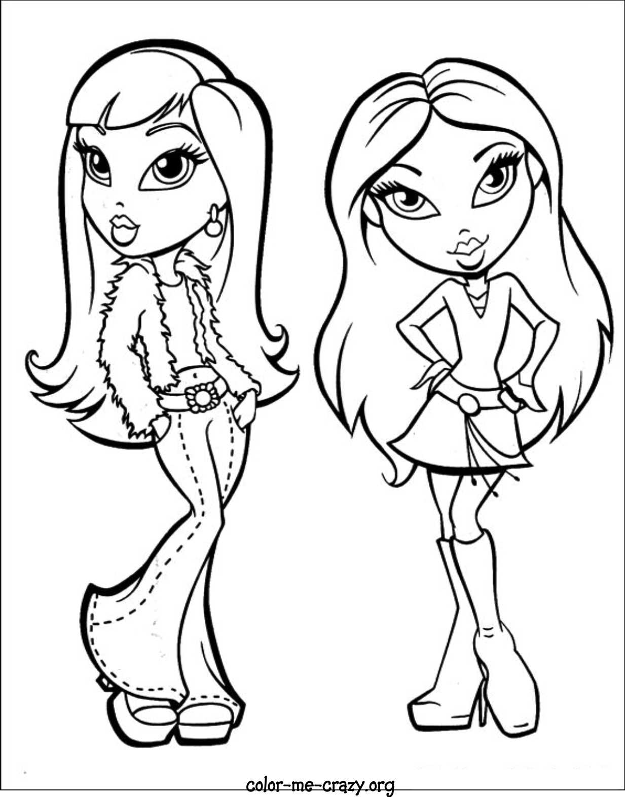 Bratz Coloring Page Bratz Coloring Page Bratz Printable Coloring Home Images And Photos Finder