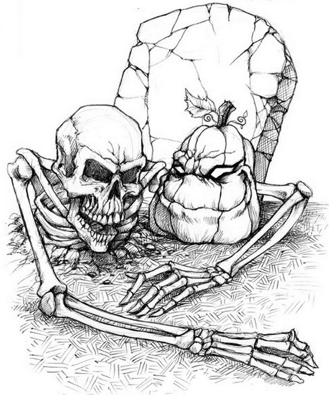 Adult Coloring Pages Halloween - Coloring Home