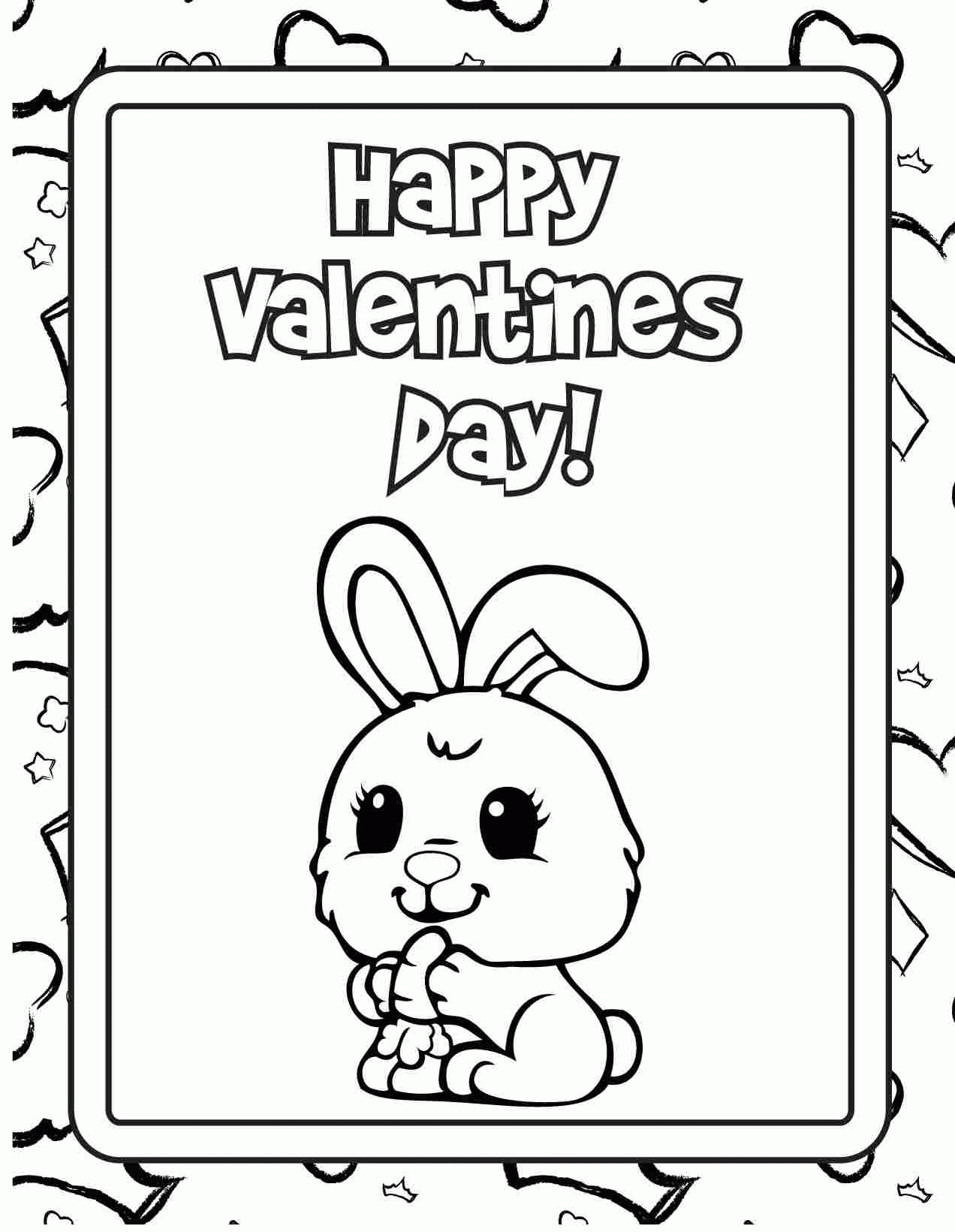 Coloring Pages For Valentines Cards - Coloring Home