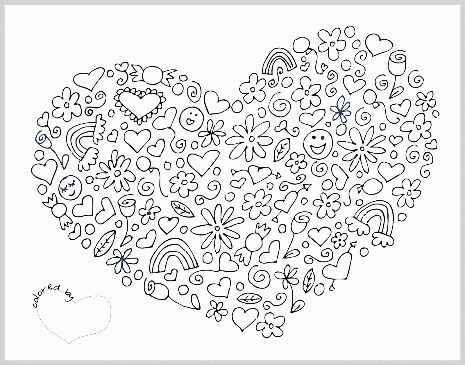 Adult Heart Coloring Pages - Coloring Pages For All Ages