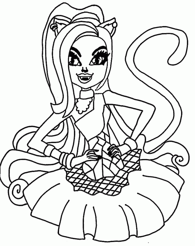 Catty Noir Coloring Pages Coloring Home