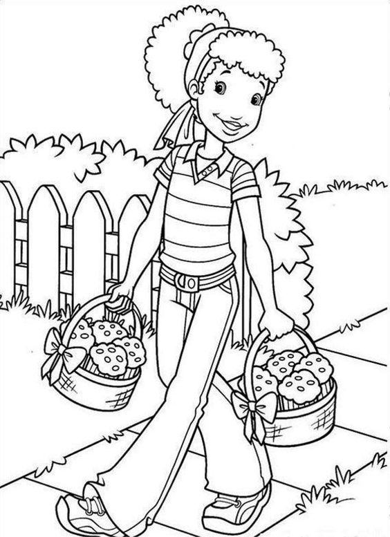 Holly Hobbie Free Printable Coloring Page