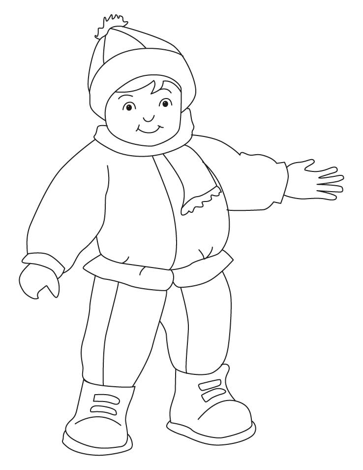 Winter dress coloring pages | Download Free Winter dress coloring ...