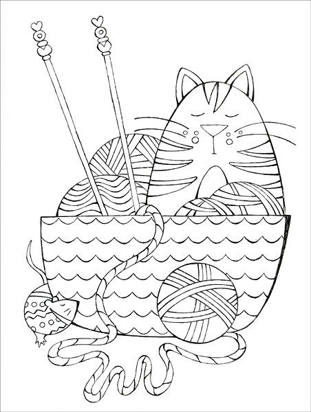 Pin on coloriage chat