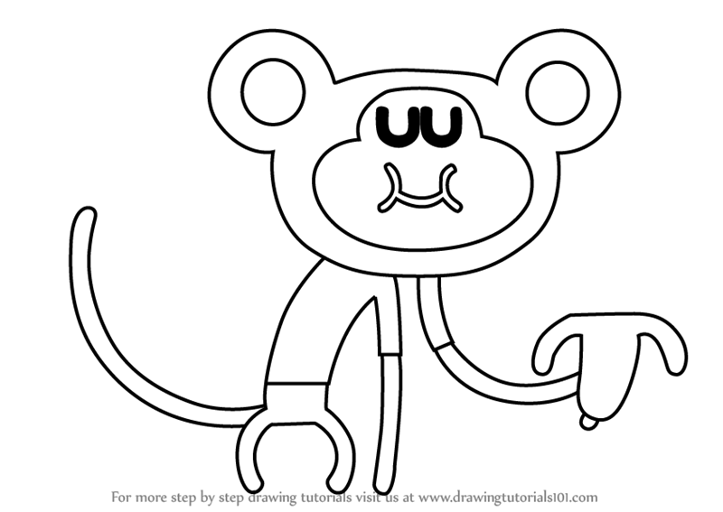 Learn How to Draw Naughty Monkey from Hey Duggee (Hey Duggee) Step by Step  : Drawing Tutorials
