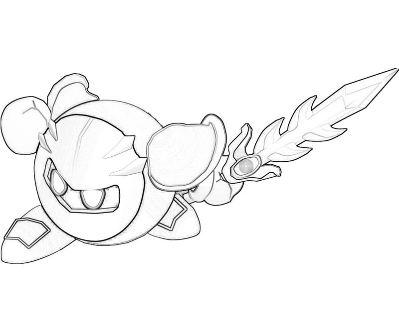 Meta Knight Coloring Pages - Coloring Home