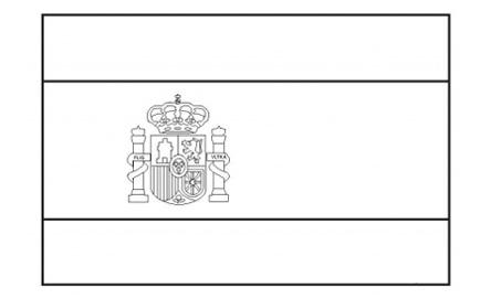 Spain Flag Coloring Page