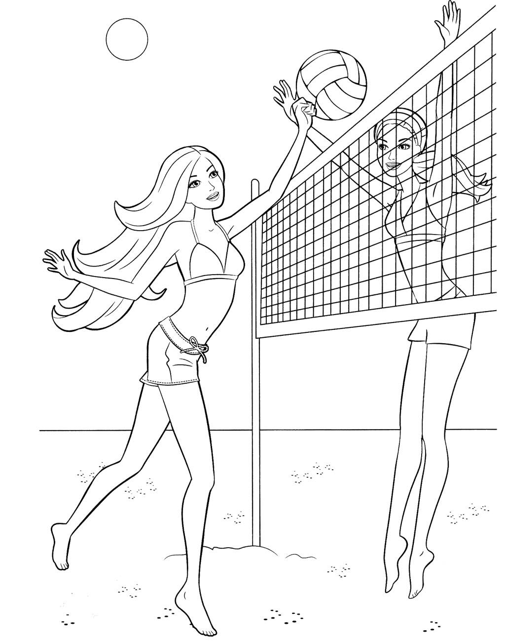 Printable Volleyball Coloring Pages | Coloring Me