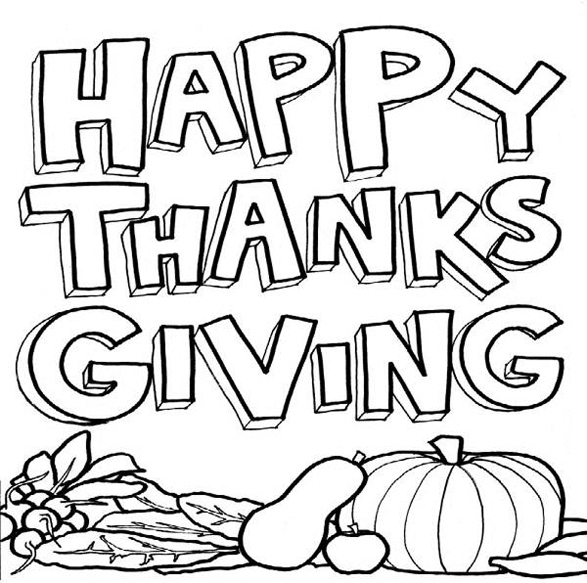 Free Coloring Pages For Kids Thanksgiving - Coloring Home