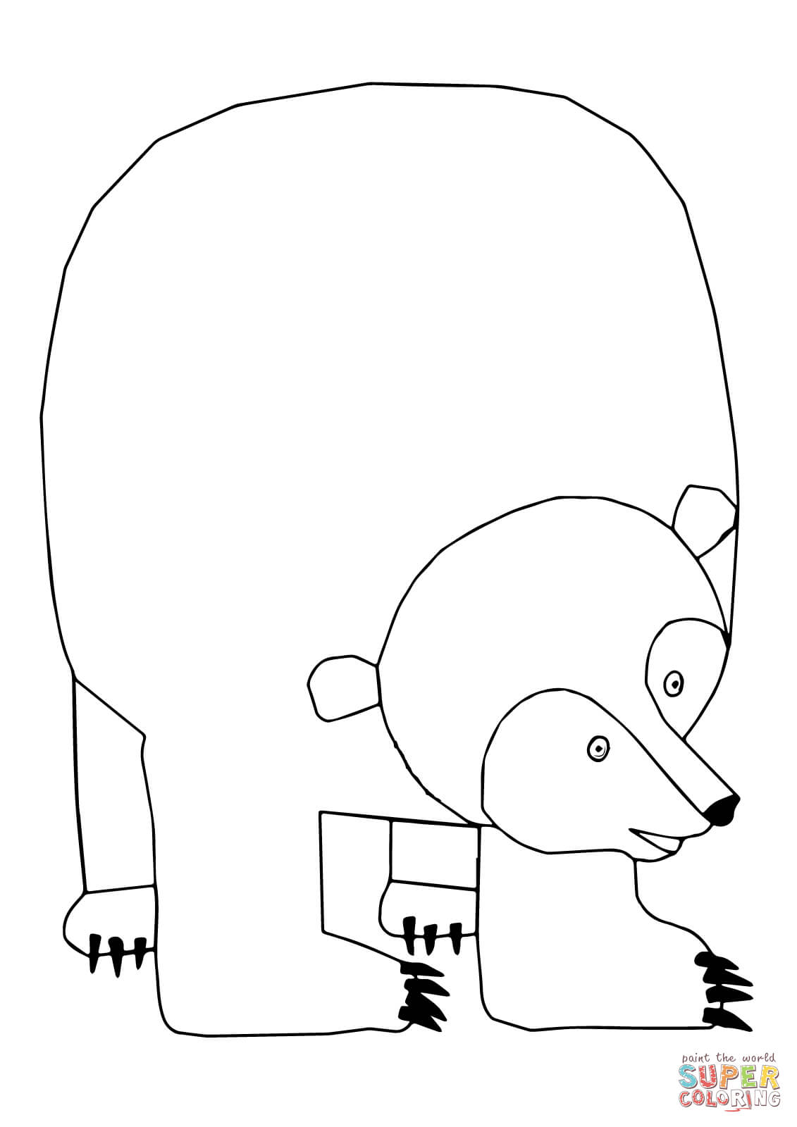 Brown Bear Brown Bear What Do You See Coloring Page Coloring Home
