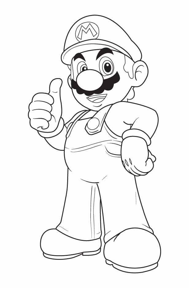 Mario Princess Peach Coloring Pages Kids Adults