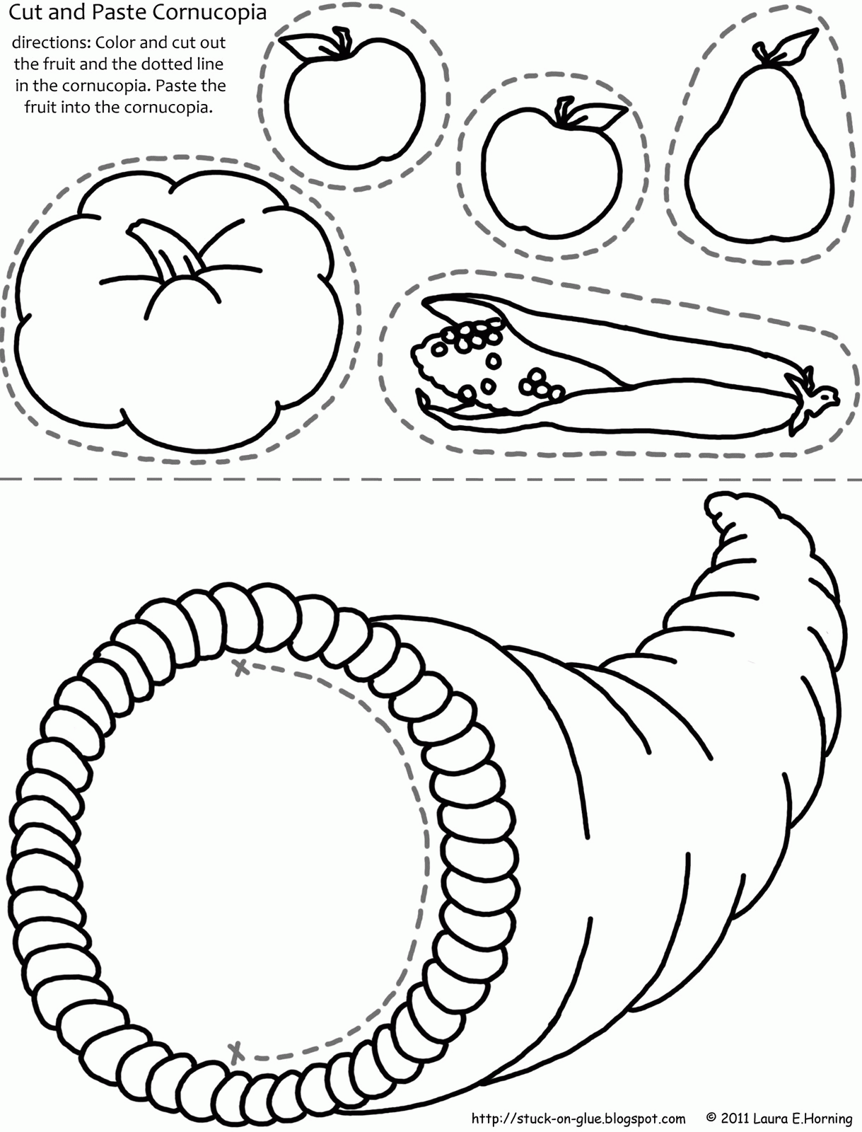 Cornucopia Printable Coloring Pages | Free Coloring Pages