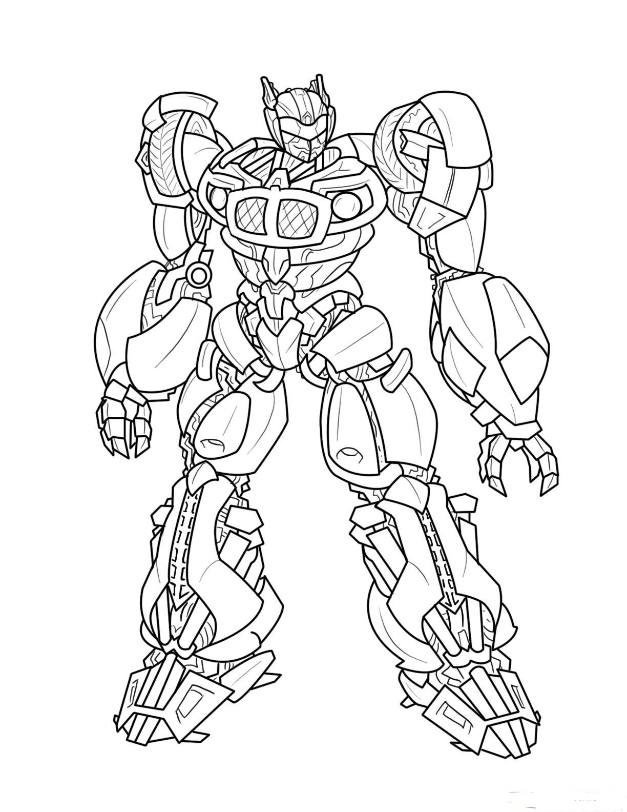 Transformer Robot In Disguise Bumblebee Coloring Pages ...