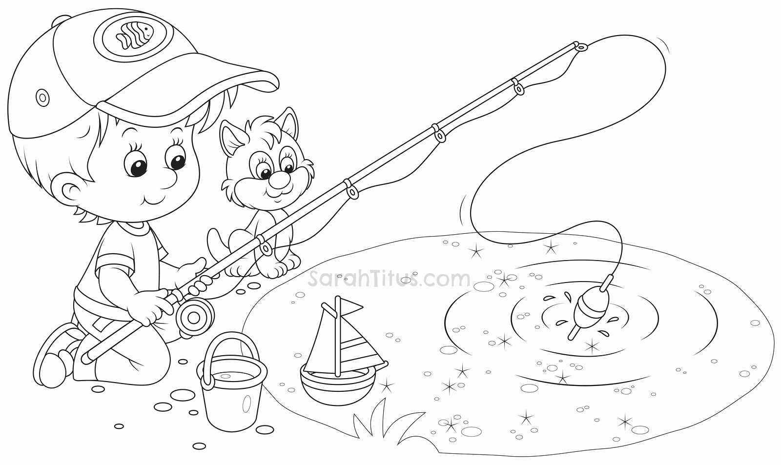 Pond Coloring Pages Free - High Quality Coloring Pages