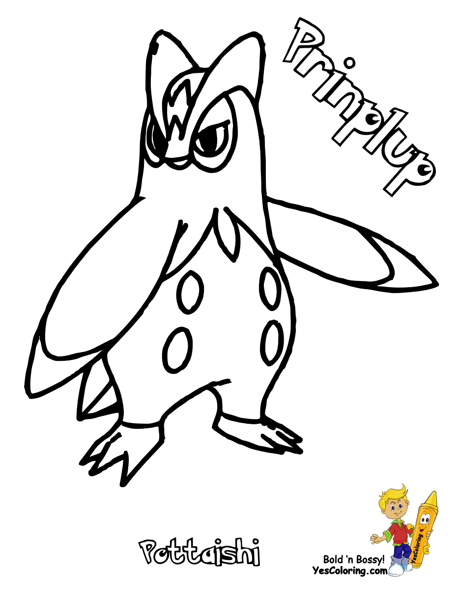 Empoleon Coloring Page - Coloring Home