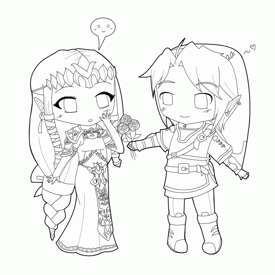 Chibi Anime Coloring Pages - Coloring Home