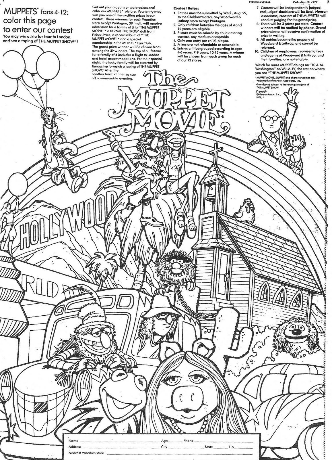Muppets Coloring Pages Print Free - Coloring Home