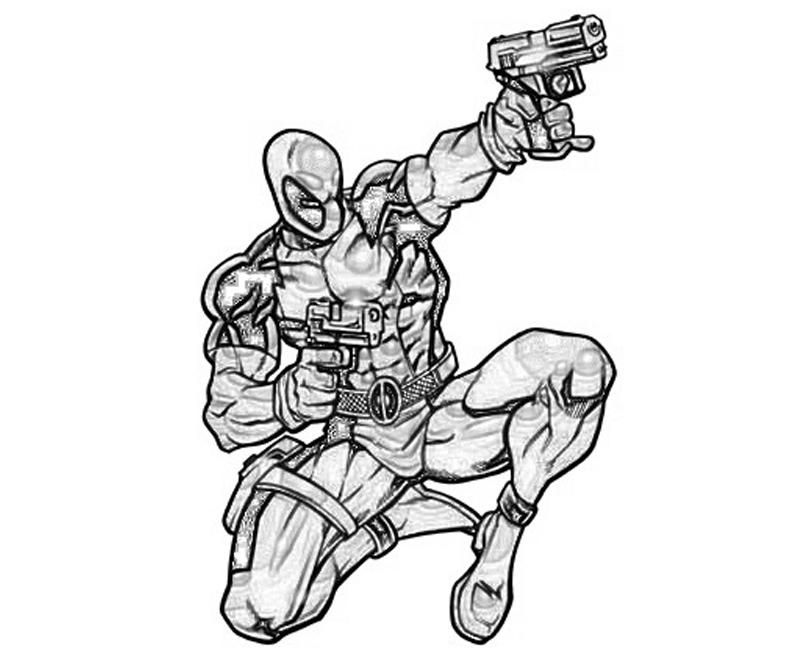 Deadpool Vs Deathstroke Coloring Pages for Pinterest
