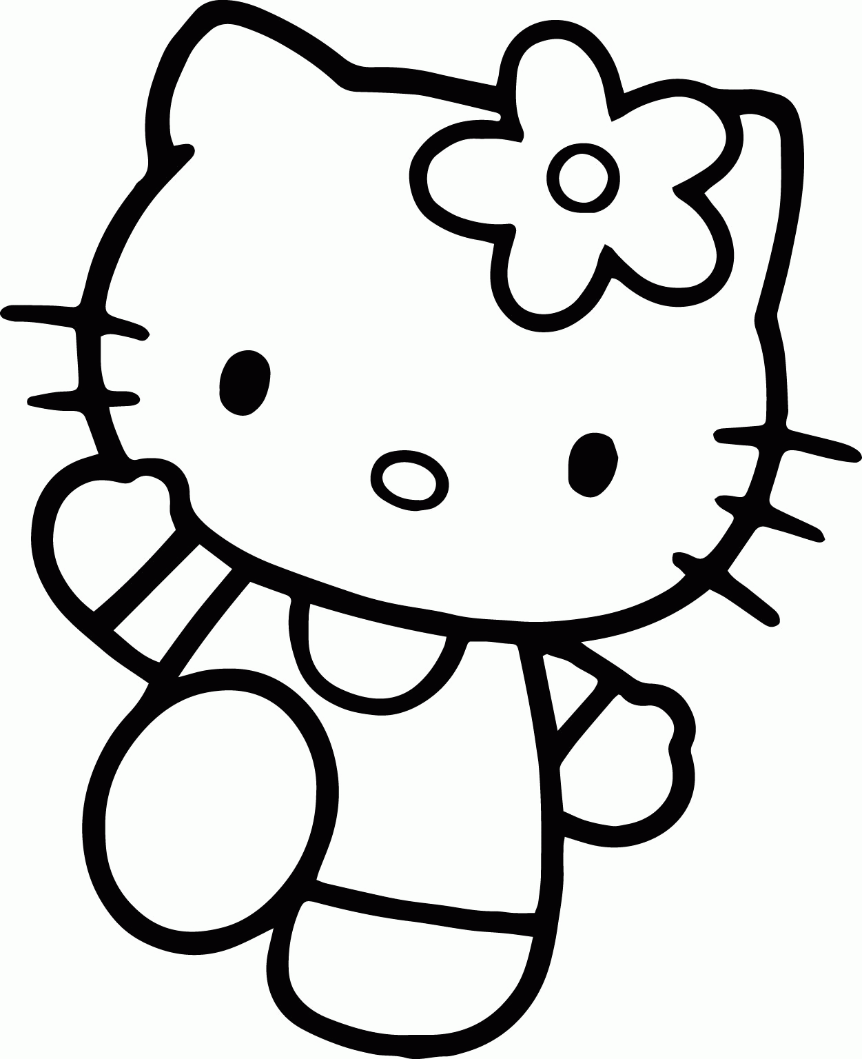 Hello Kitty Coloring Page 01 | Wecoloringpage