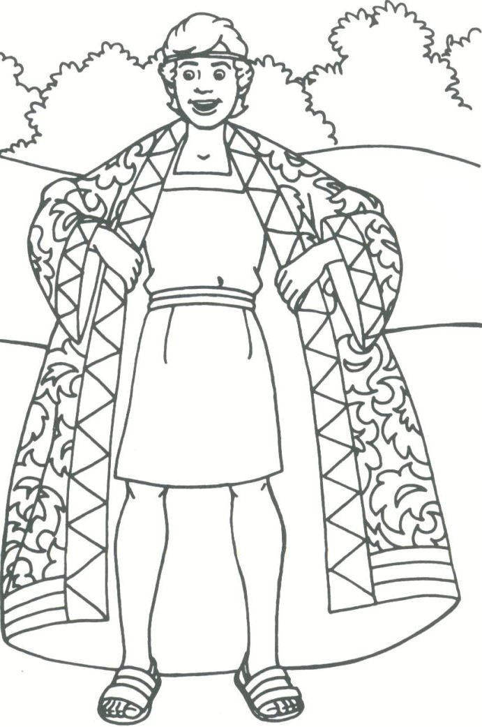 joseph bible story coloring pages. joseph and his family coloring ...