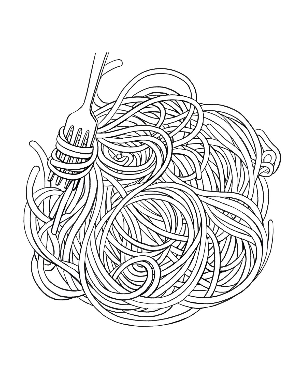 Oodles of Doodles of Noodles: Coloring e-book PDF sold by Robin Ha ART on  Storenvy