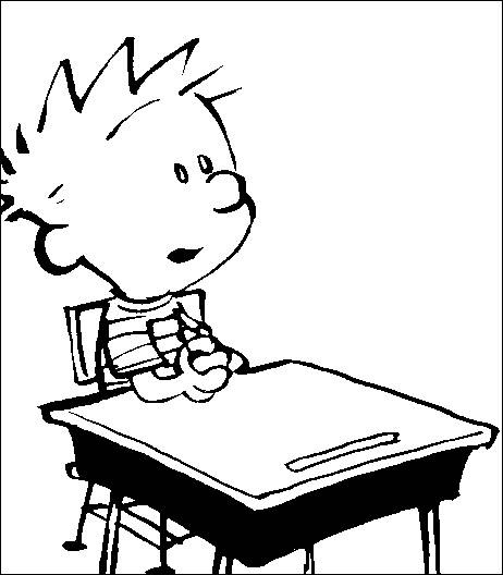 Coloring pages calvin and hobbes - picture 2