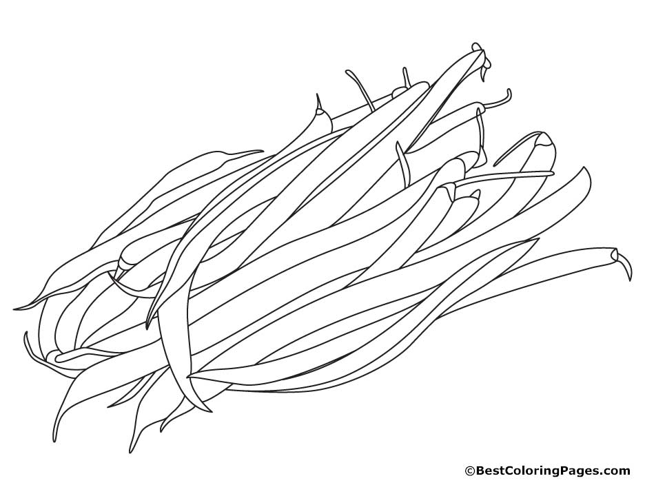 String beans coloring pages | Download Free String beans coloring ...