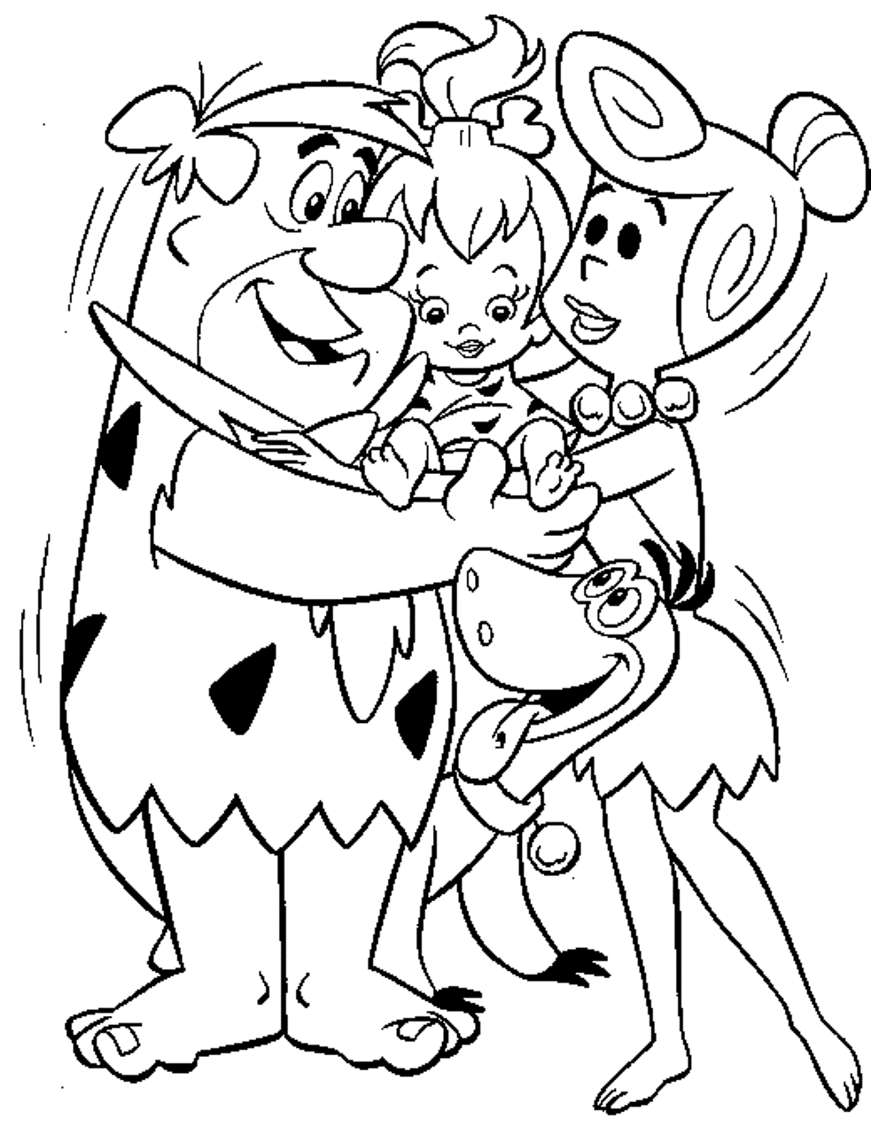 Flintstone Coloring Page - Coloring Home