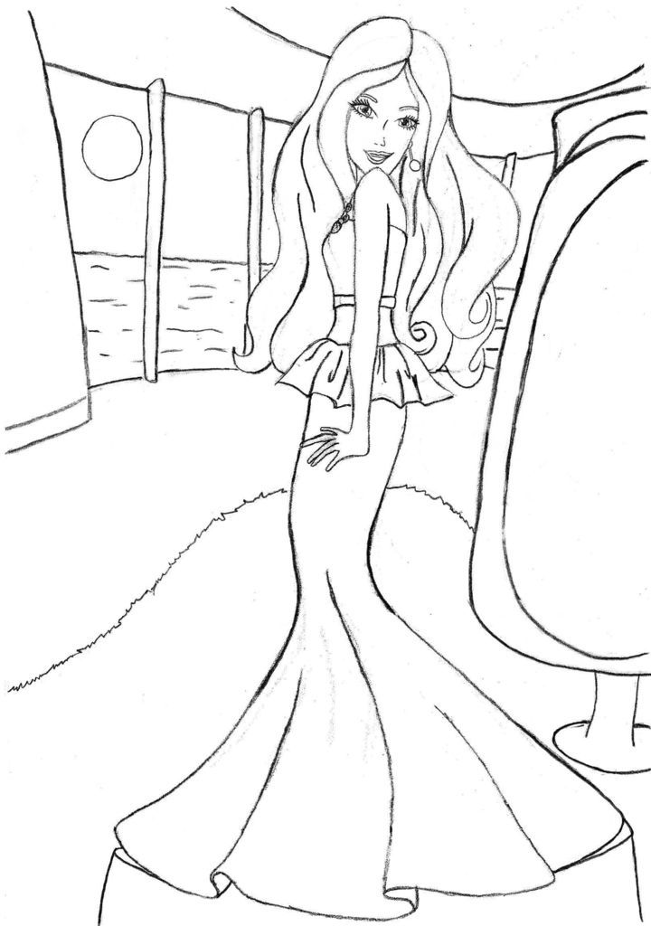 Image - Coloring-pages-online-free-printable-barbie-coloring-pages ...