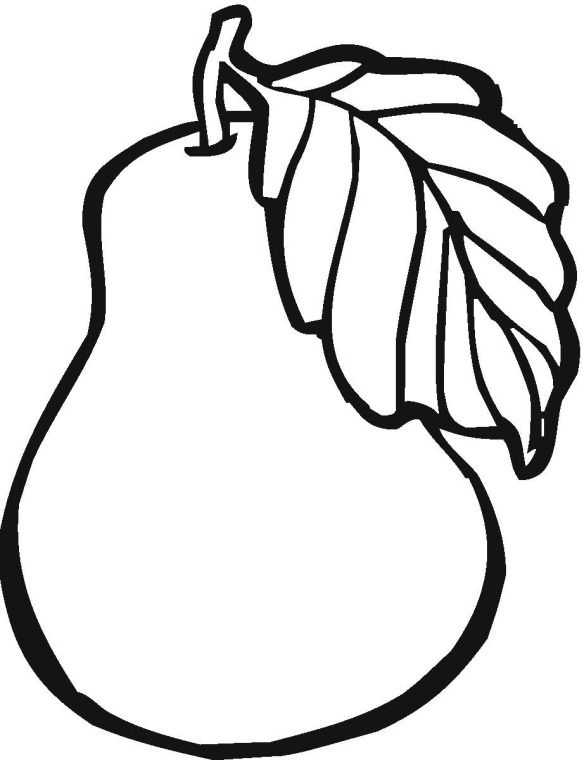 Pear Coloring Pages - Best Coloring Pages For Kids in 2020 | Fruit coloring  pages, Coloring pages, Coloring pages for kids