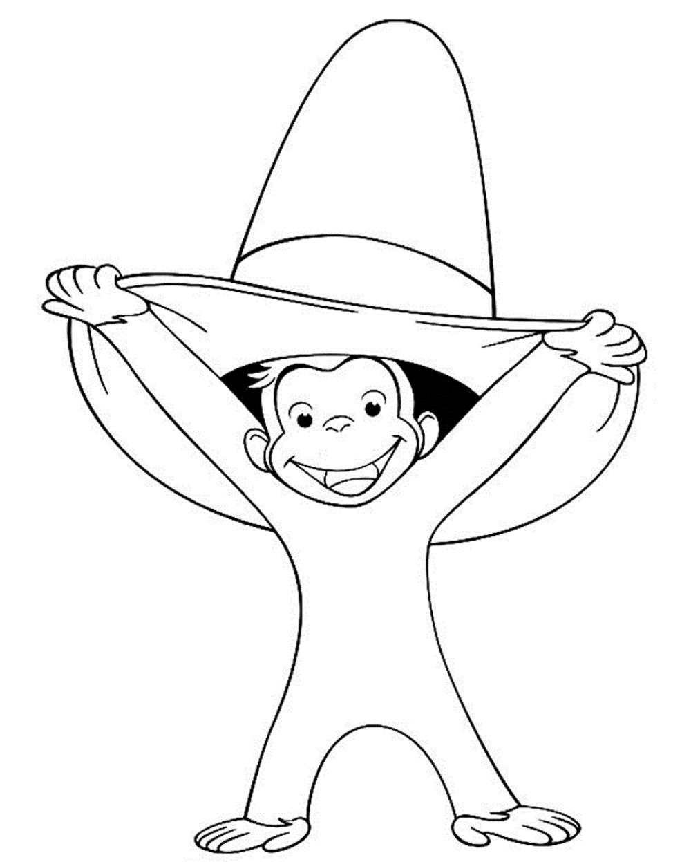 Curious George Coloring Pages | K5 Worksheets | Curious george coloring  pages, Curious george birthday, Birthday coloring pages